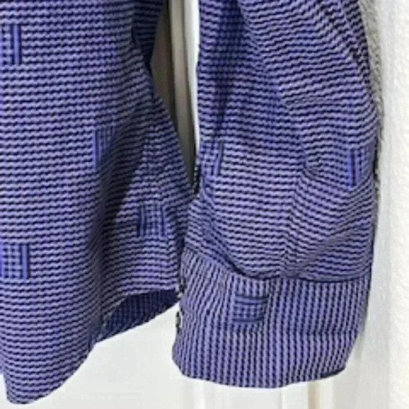 Marco Brunelli Long Sleeve Button Up Shirt‎ W/ Contrasting flip Cuffs Mens Sz XL - Picture 10 of 10